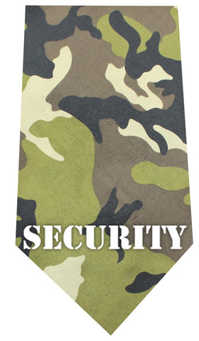 Security Screen Print Bandana Green Camo