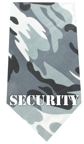 Security Screen Print Bandana Grey Camo