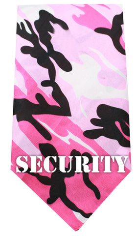 Security Screen Print Bandana Pink Camo