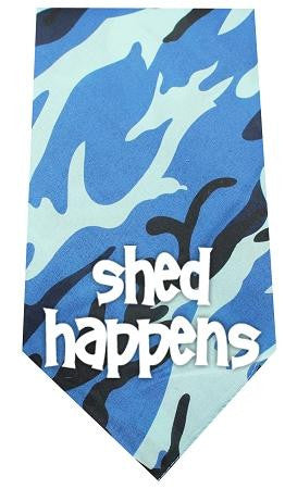 Shed Happens Screen Print Bandana Blue Camo