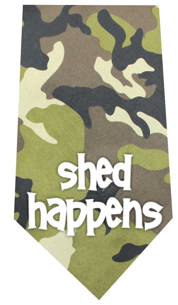 Shed Happens Screen Print Bandana Green Camo