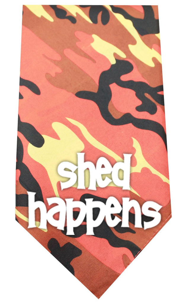 Shed Happens Screen Print Bandana Orange Camo