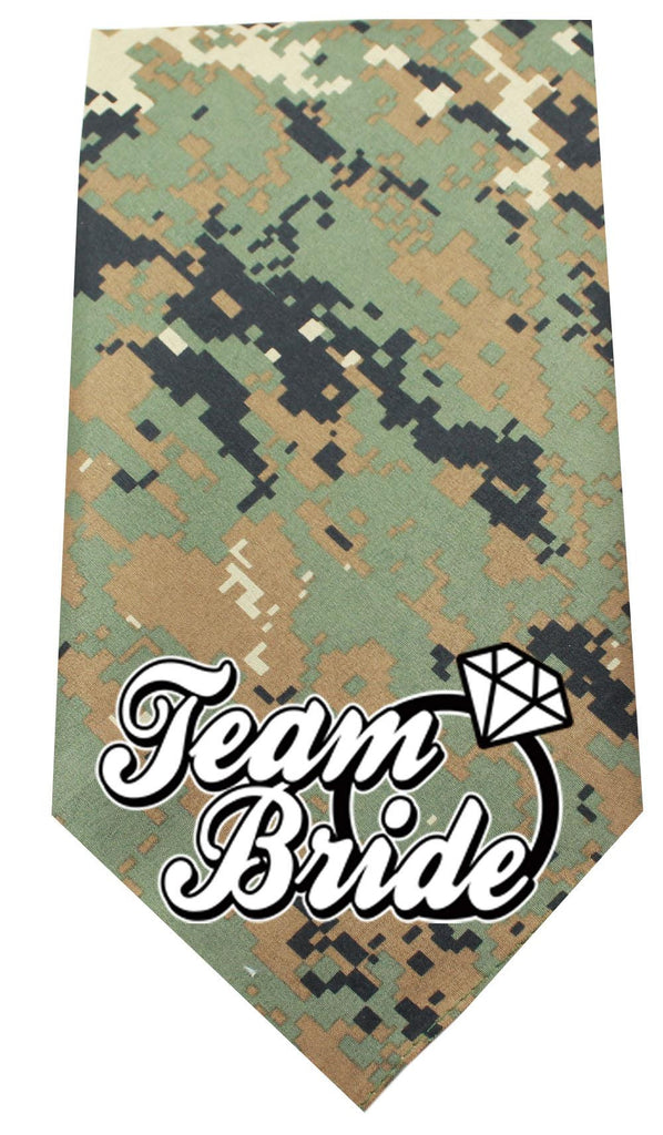 Team Bride Screen Print Bandana Digital Camo