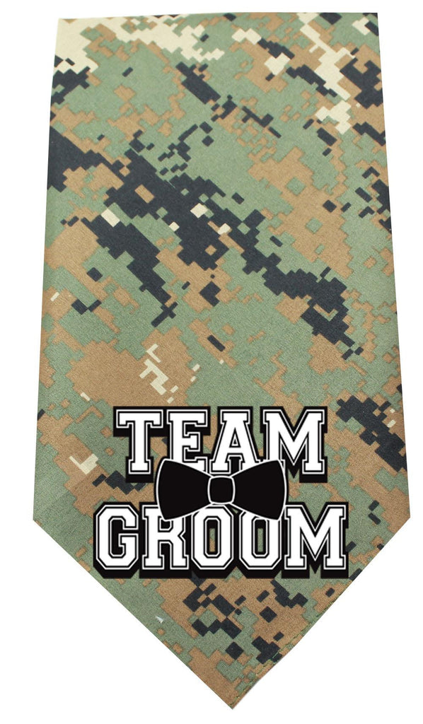 Team Groom Screen Print Bandana Digital Camo