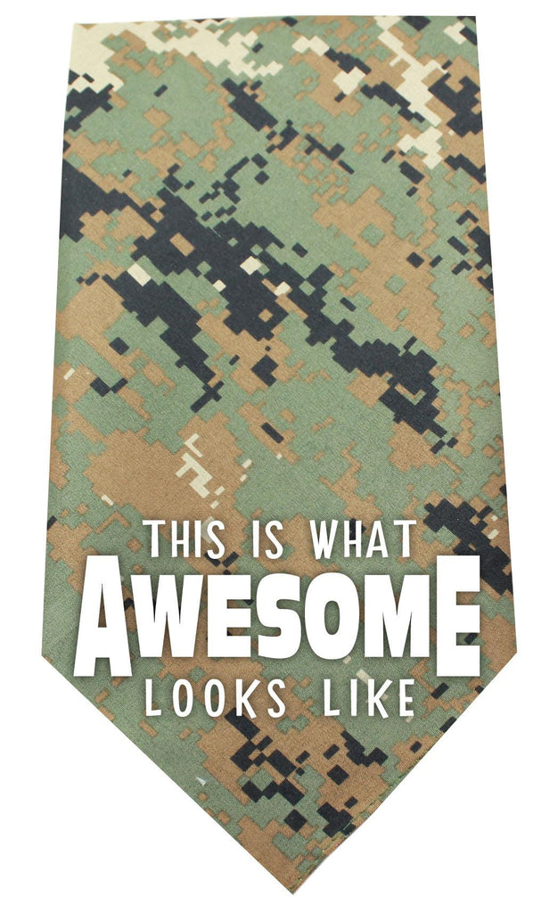 This is what Awesome Looks Like Screen Print Bandana Digital Camo