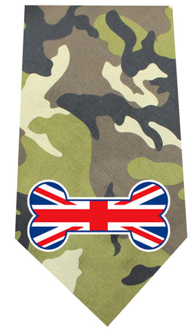 UK Bone Flag Screen Print Bandana Green Camo