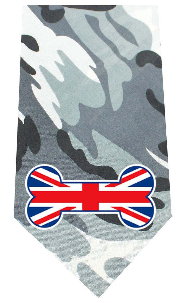 UK Bone Flag Screen Print Bandana Grey Camo