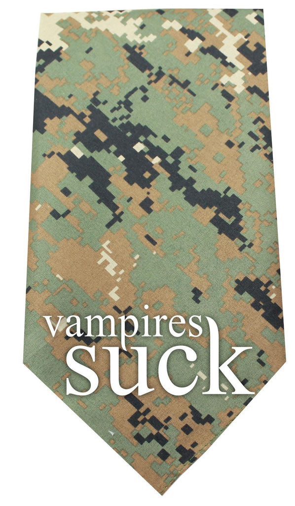 Vampires Suck Screen Print Bandana Digital Camo