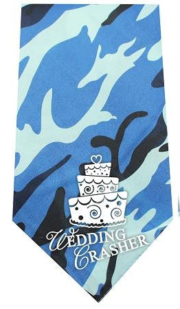 Wedding Crasher Screen Print Bandana Blue Camo