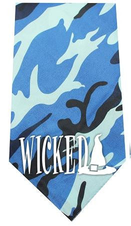 Wicked Screen Print Bandana Blue Camo