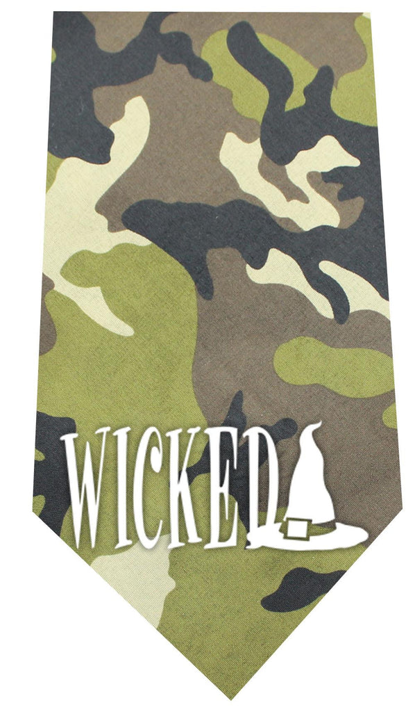 Wicked Screen Print Bandana Green Camo