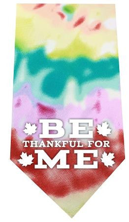 Be Thankful for Me Screen Print Bandana Tie Dye