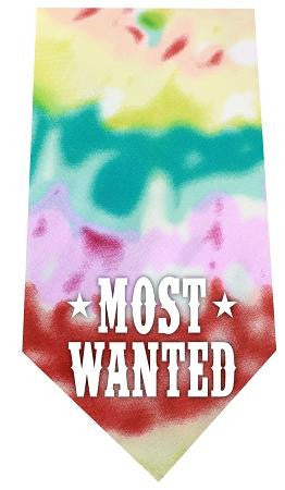 Most Wanted Screen Print Bandana Tie Dye