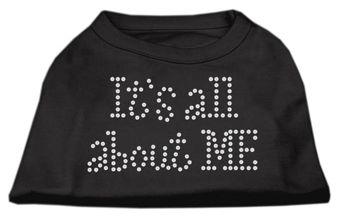 It's All About Me Rhinestone Shirts Black L (14)