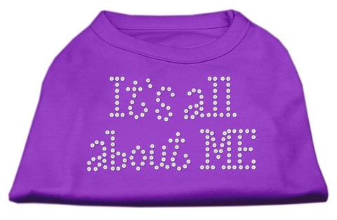 It's All About Me Rhinestone Shirts Purple L (14)