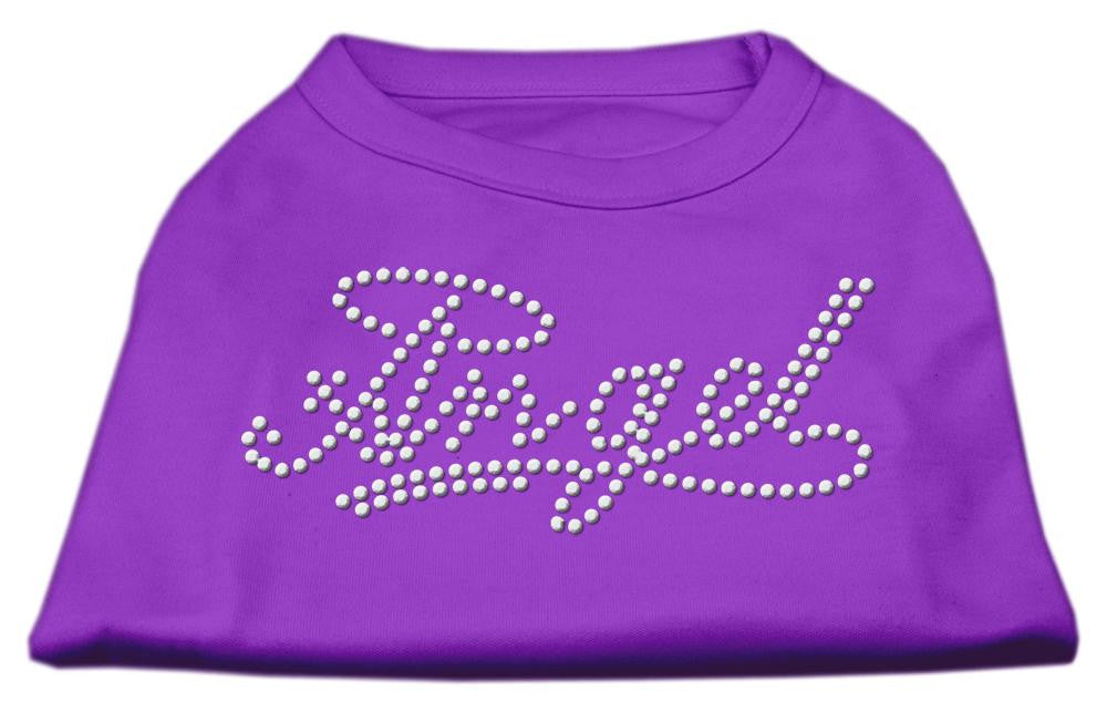 Angel Rhinestud Shirt Purple M (12)