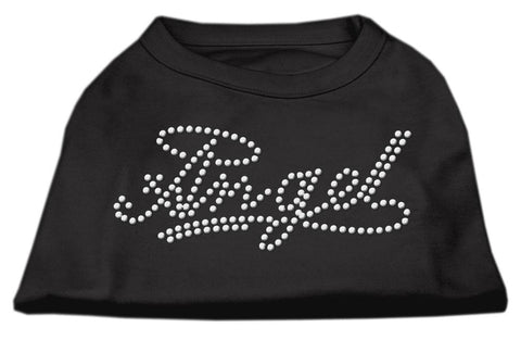 Angel Rhinestud Shirt Black S (10)