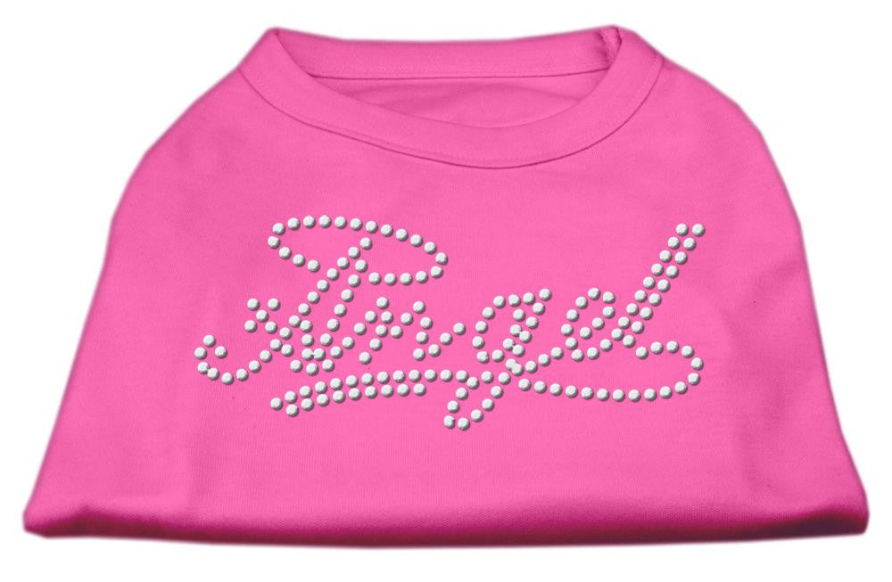 Angel Rhinestud Shirt Bright Pink XS (8)