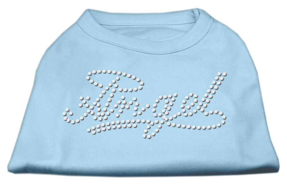 Angel Rhinestud Shirt Baby Blue XXXL(20)