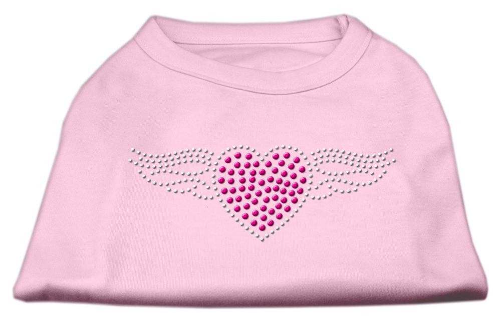 Aviator Rhinestone Shirt Light Pink L (14)