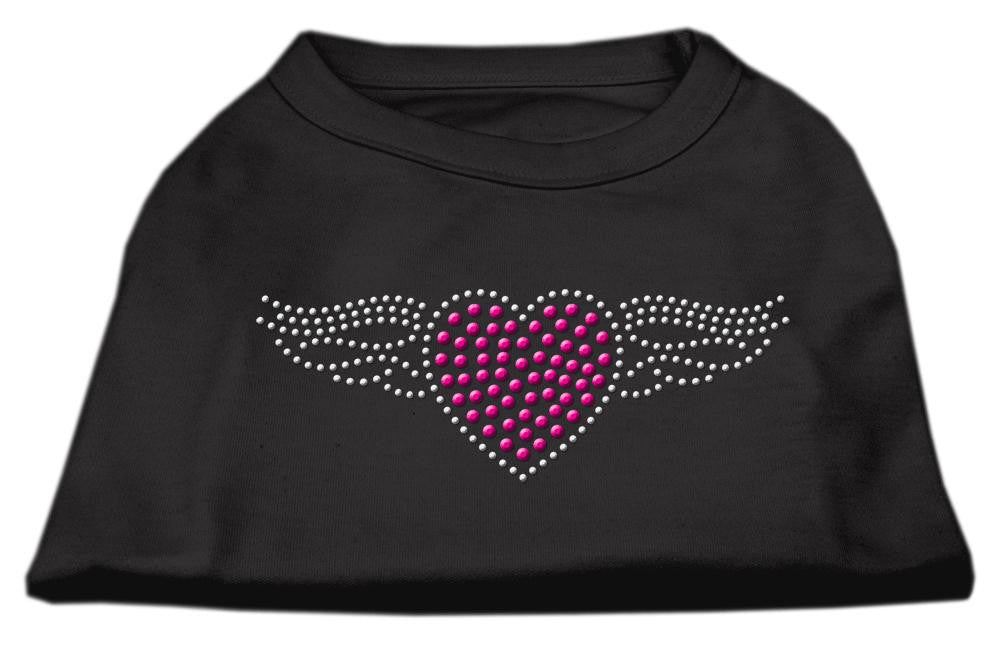 Aviator Rhinestone Shirt Black S (10)