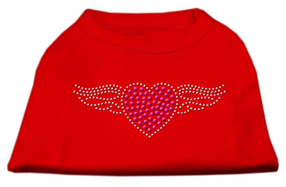 Aviator Rhinestone Shirt Red S (10)