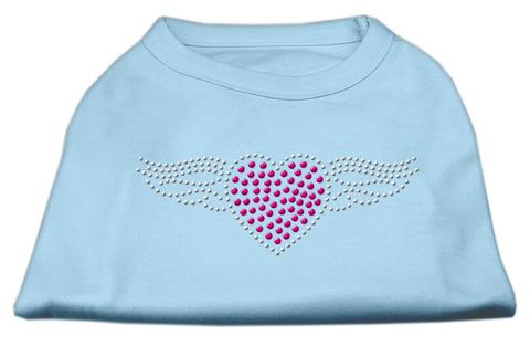 Aviator Rhinestone Shirt Baby Blue XS (8)