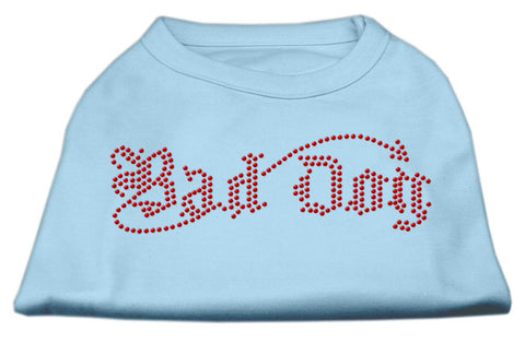 Bad Dog Rhinestone Shirts Baby Blue L (14)