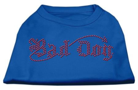 Bad Dog Rhinestone Shirts Blue Sm (10)