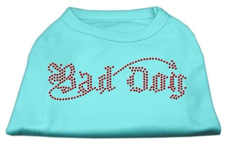 Bad Dog Rhinestone Shirts Aqua XL (16)