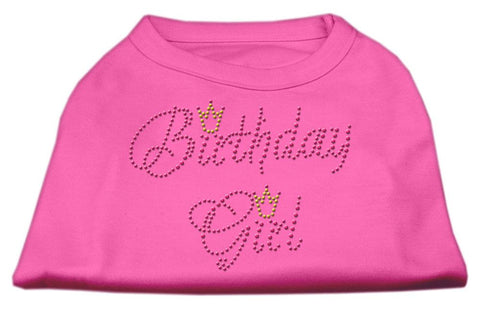 Birthday Girl Rhinestone Shirt Bright Pink XS (8)