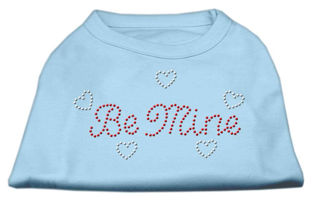 Be Mine Rhinestone Shirts Baby Blue XS (8)