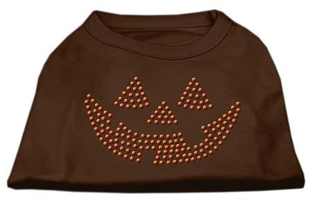 Jack O' Lantern Rhinestone Shirts Brown Lg (14)