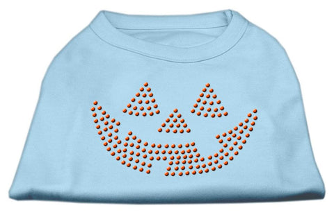 Jack O' Lantern Rhinestone Shirts Baby Blue XL (16)