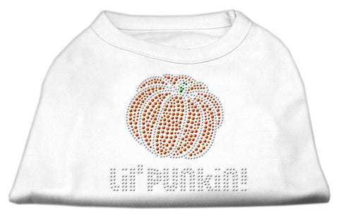 Lil' Punkin' Rhinestone Shirts White XS (8)