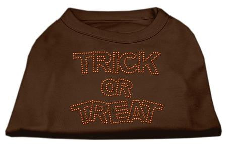 Trick or Treat Rhinestone Shirts Brown Lg (14)