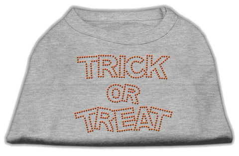 Trick or Treat Rhinestone Shirts Grey L (14)