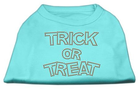 Trick or Treat Rhinestone Shirts Aqua M (12)