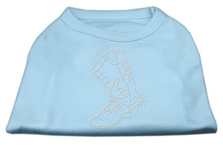 Rhinestone Boot Shirts Baby Blue XS (8)