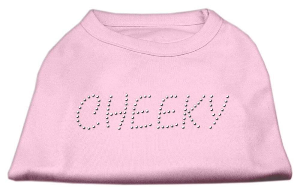 Cheeky Rhinestone Shirt Light Pink S (10)