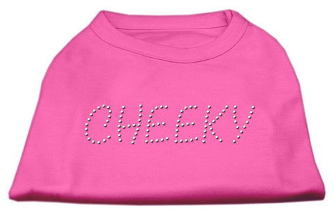 Cheeky Rhinestone Shirt Bright Pink XS (8)