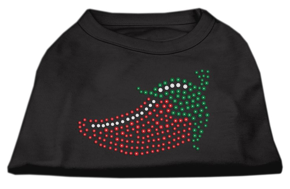 Rhinestone Chili Pepper Shirts Black XL (16)