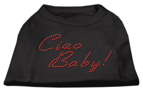 Ciao Baby Rhinestone Shirts Black XXL (18)