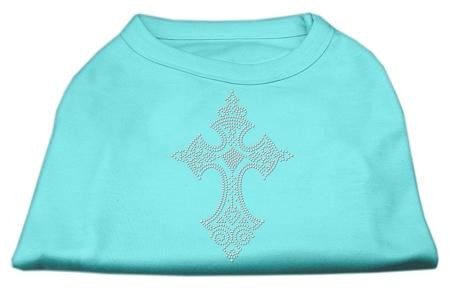 Rhinestone Cross Shirts Aqua XL (16)