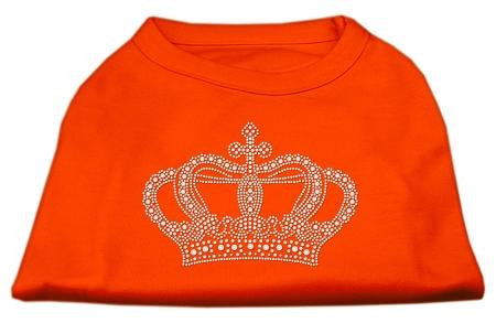 Rhinestone Crown Shirts Orange XS (8)