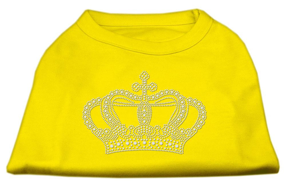 Rhinestone Crown Shirts Yellow XS (8)