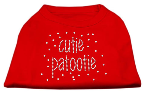 Cutie Patootie Rhinestone Shirts Red XXXL (20)