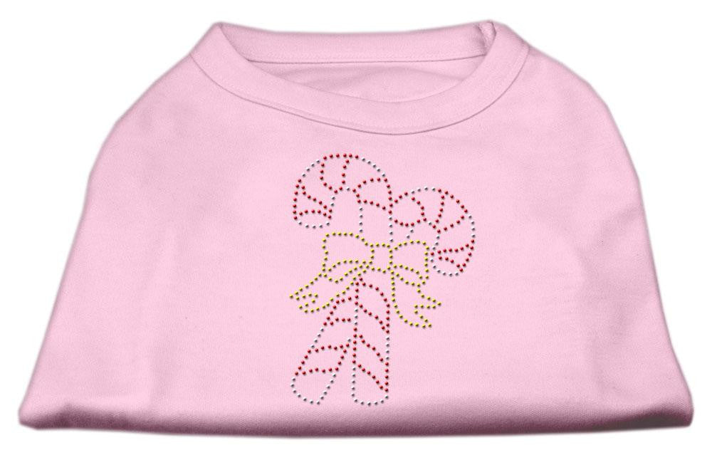 Candy Cane Rhinestone Shirt Light Pink L (14)