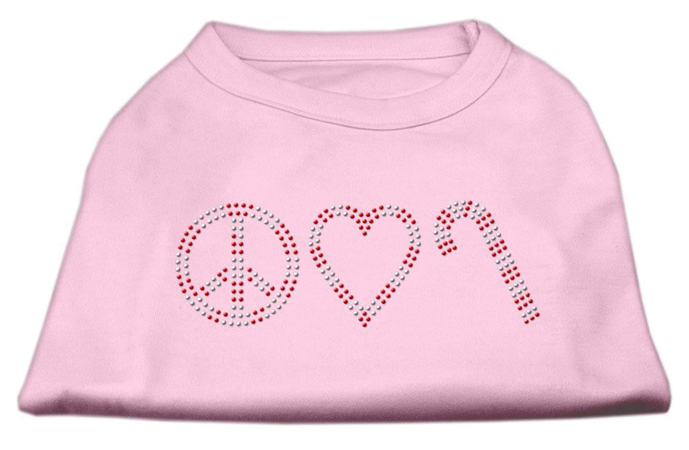 Peace, Love, and Candy Canes Shirts Light Pink L (14)