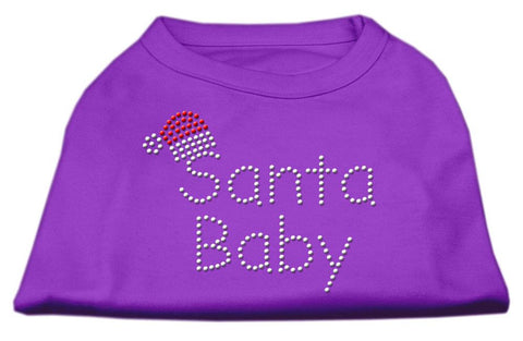 Santa Baby Rhinestone Shirts  Purple XL (16)